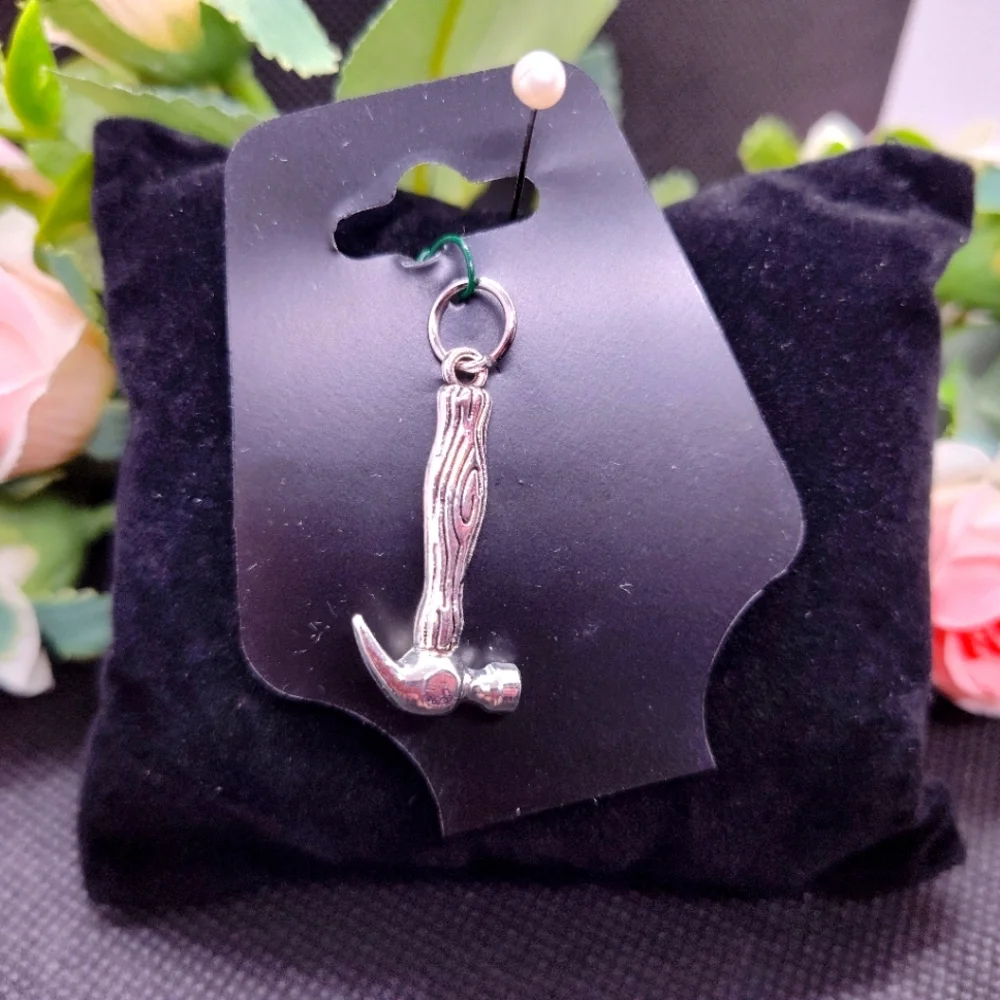 Hammer Craftsman Carpenter Handyman maintenance tool Charm Pendant